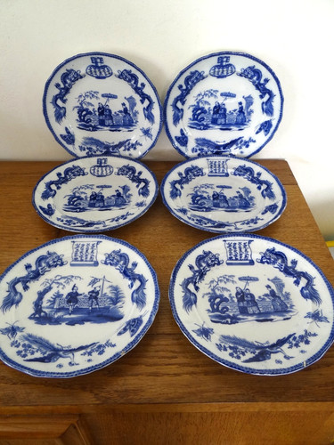 Assiettes plates faïence - 4,