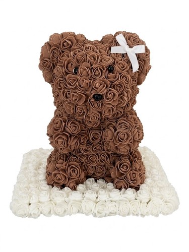 Ourson roses artificielles - ourson,