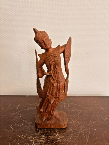 Sculpture teck suar birman - sculpture,