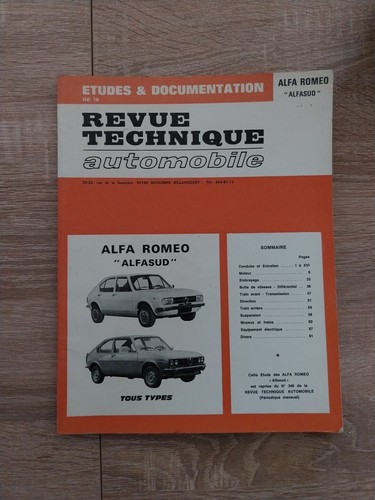 Revue technique alfa romeo - revue,