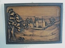 CADRE SCULPTURE BOIS SIGNEE