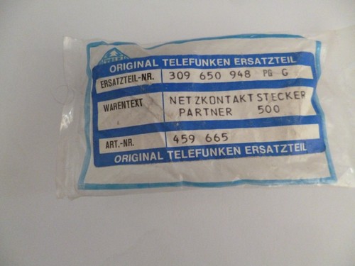 Connecteur secteur telefunken - connecteur,