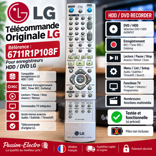 Télécommande originale - télécommande, lg