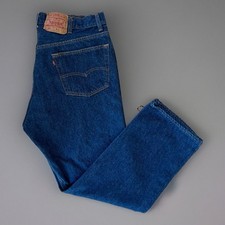Vintage Levis 501 Jeans 38 Blue 80s Denim Made in USA Workwear Non Selvedge