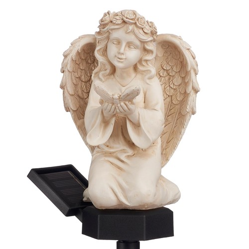Lampe solaire ange - ange, pierre