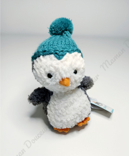 Peluche doudou pingouin - peluche,