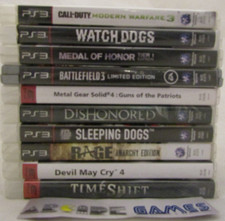 LOT 10 JEUX PS3 CALL OF DUTY WATCH DOGS RAGE DEVIL MAY CRY 4 SLEEPING DOGS MOH