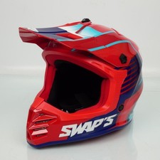 Casque de moto cross rouge