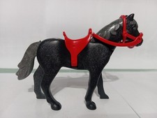 PLAYMOBIL FIGURINE CHEVAL NOIR