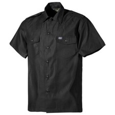 MFH Chemise à manches courtes US Homme Militaire Sécurité Police Tactique Noir