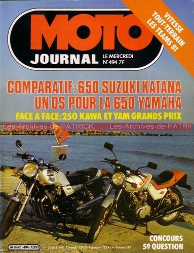 Moto journal 494 suzuki gs - ,