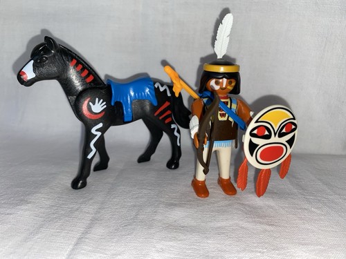 Playmobil indien cheval - cheval, du