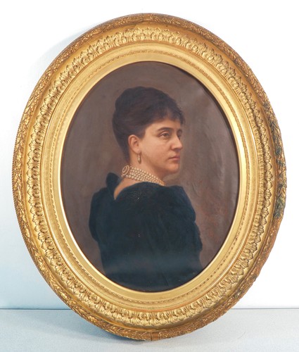 Tableau portrait femme signé - tableau,