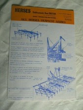 3 agricultural leaflets: BRETON harrows / really solid harrows / 1982