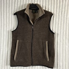 Aigle Fleece Polar Tech Brown Vest Size Medium