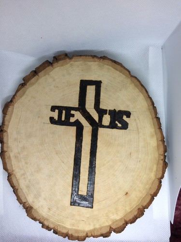 Jesus wood burn - jesus,