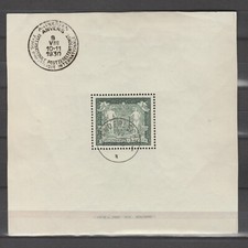Belgium 1930 OBP BL2 Block Antwerp Stamp Exhibition used