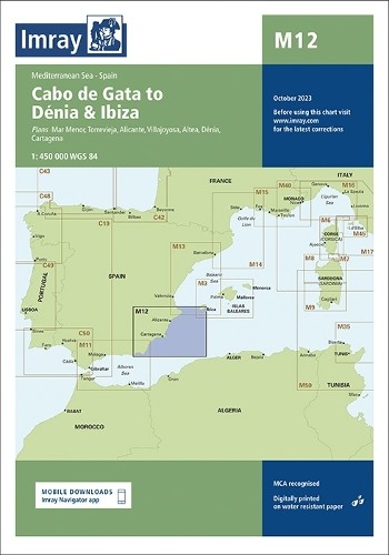 Imray series m12 cabo de - m,
