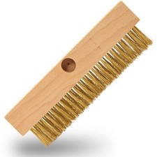Brosse avec poils laiton