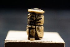 Stag Antler NETSUKE Dutchman Edo Period Antique Vintage