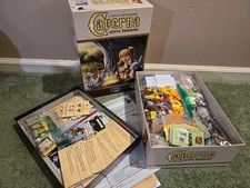 Caverna board game plus Forgotten Folk expansion and Halflings