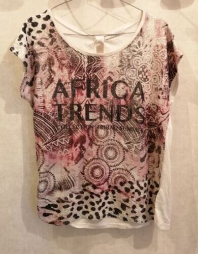 Shirt blanc rose t38 - rose,