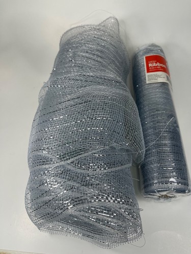 Tulle fabric silver color - silver,