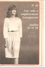 PATRON COUTURE dress with transparent panel size 42 & 46