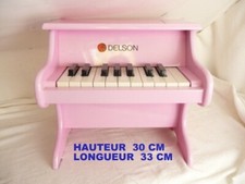 PIANO ENFANT -BOIS LAQUÉ rose