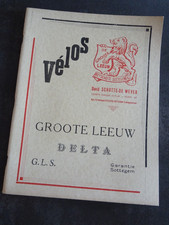 catalogue VELOS DE GROOTE LEEUW bicycle cycle the little queen folk art
