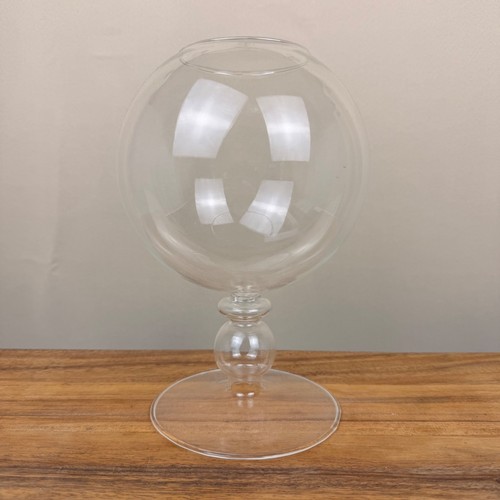 Vintage clear glass - clear, bubble