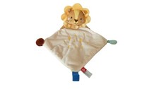 Doudou lion plat attache