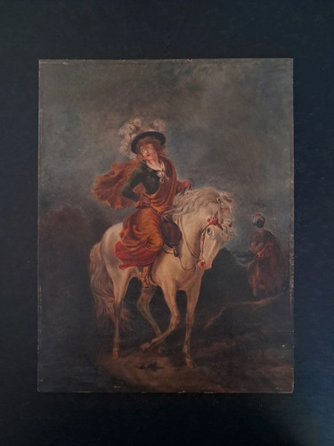 Tableau ancien huile sur - huile,