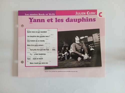 Carte fiche julien clerc - fiche,