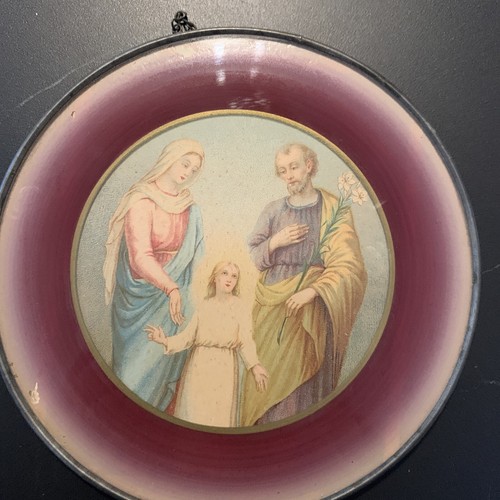 Rare ancien cadre rond - ancien, de
