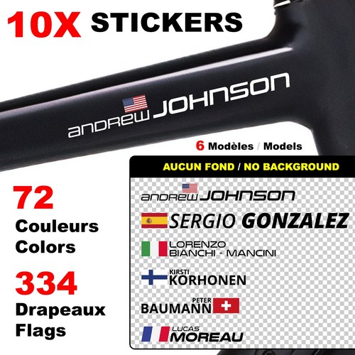 Stickers nom prénom - 10,