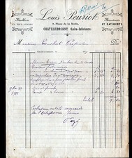 CHATEAUBRIANT (44) CARPENTRY / FURNITURE "Louis PEURIOT" invoice in 1915