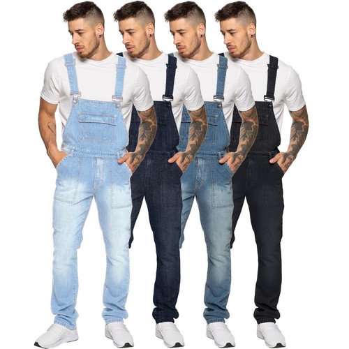 Enzo hommes salopette jean - hommes,