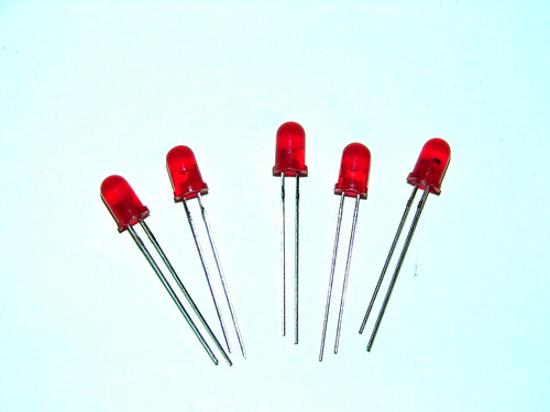 Lot led rouge diametre - 5,