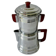 Cafetière vintage Mokavar Havard & Fils Villedieu France cuivre chromé bakelite