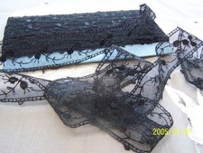 Dentelle ancienne en tulle
