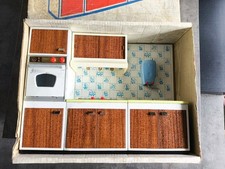 ATMEGA TOY PLAY KITCHEN MODERN CANVAS SCREEN PRINTED 1960s VGC