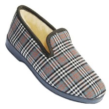 Chaussons charentaises femme MACQUARREL - intérieur laine - semelles gomme