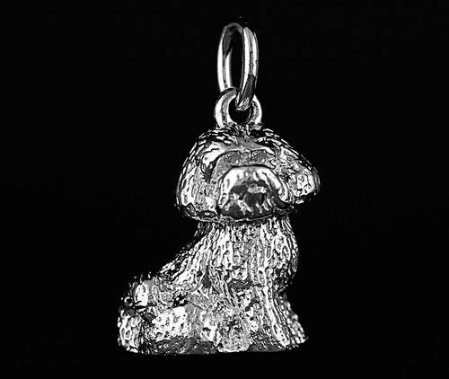 Pendentif chien bichon - pendentif,