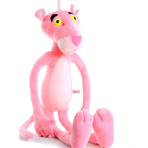 Peluche panthère rose - rose, 30cm