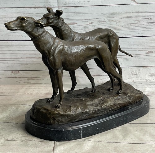 Bronze sculptures lévrier - lévrier, ou