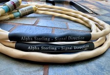 Synergistic Research Alpha Sterling RCA Interconnect Pair 1 Meter Nice Rare