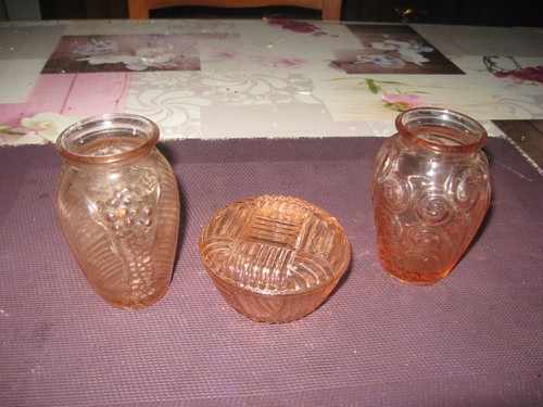 Ancienne verrerie vieux rose - ancienne,
