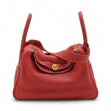 Hermès Lindy 34 Taurillon Clemence Brique Gold Metal Fittings □O: 2011