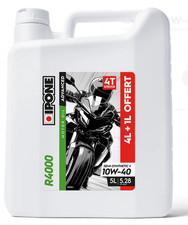Huile IPONE R4000 RS 10W40 bidon 4 litres + 1 litre offert lubrifiant moto